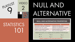 statistics 101 null and alternative