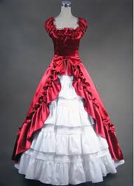 Image result for red victorian dresses