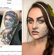 makeup artist can transform into any tattoo