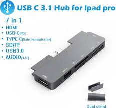 ipad pro usb c hub 7 in 1 adapter for