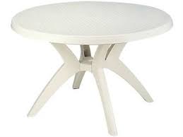 Grosfillex Us526766 46 In Round Sandstone Ibiza Table