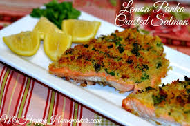 lemon panko crusted salmon mrs happy