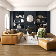 colors that go with brown leather sofas
