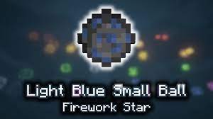 light blue small ball firework star