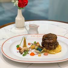 This cut is thick on one end and thin on the other. We Re In Love With Our Beef Tenderloin Served With Truffle Mashed Potatoes Carrot Puree Shimeji Mushrooms Charred Onions Red Cabbage Mayonnaise Dijon Mustard And Red Wine Sauce Angelinasingapore Angelinaparis Beeftenderloin Picture