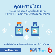 คุณสามารถฉีดวัคซีน COVID-19 และวัคซีนไข้หวัดใหญ่ได้พร้อมกัน | Australian  Government Department of Health