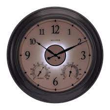 Led Illuminated Outdoor Wall Clock