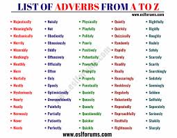 We did not find results for: English Adverbs List