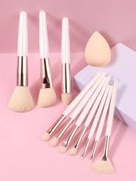 makeup brush set for face and eyes