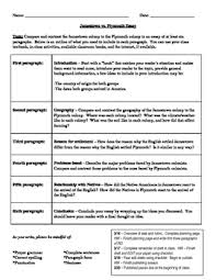 Jamestown V Plymouth Worksheets Teaching Resources Tpt