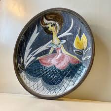 Art Pottery Sgrafitto Wall Plaque By