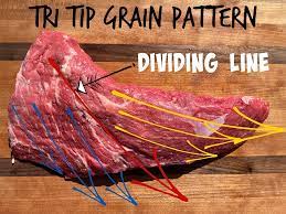 how to cut tri tip slicing diagrams