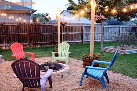Diy Patio Area With Texas Lamp Posts
