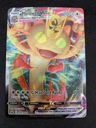 1 foil promo card featuring meowth vmax. Pokemon Card Meowth Vmax Swsh005 Sword Shield Promo Mint Swsh5 Collectible Card Games Fzgil Pokemon Trading Card Game