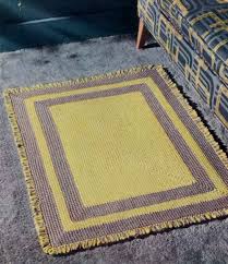 fp264 yellow gray rug crochet pattern