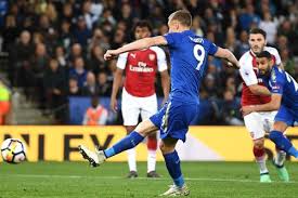 The game was much more open now, and it was leicester who took advantage, when vardy crisply finished a well worked move into the box. Leicester V Arsenal 2017 18 Premier League