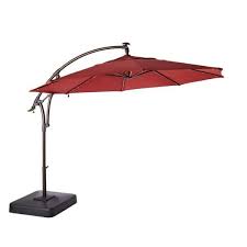 led round offset outdoor patio umbrella