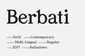 Berbati Regular Serif Font By Studiodeluz On Creativemarket