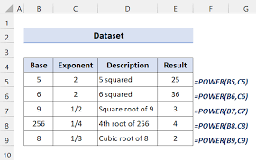 how to use power function in excel 5