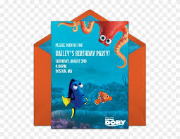 finding dory birthday invitations