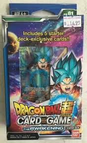 Card sleeves, booster boxes, packs, and more. 1x Dragonball Super Card Game The Awakening Starter Deck Bandai English Wh For Sale Online Ebay