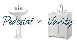 pedestal sink vs vanity which is