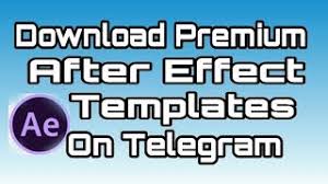 In short, they are customizable after effect files, neatly organized and labelled. Download Premium After Effect Template Free On Telegram Channel Youtube