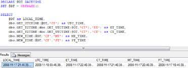 sql 2005 time zone conversion functions