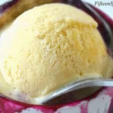 homemade vanilla ice cream without an