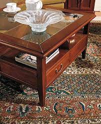 Coffee Table With Glass Top With 4