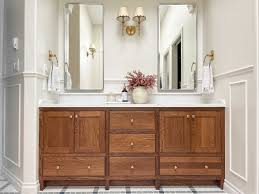 all about our custom oak wood vanity