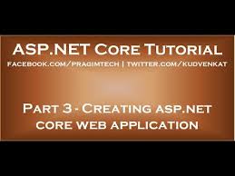 creating asp net core web application