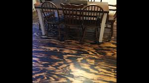 diy wood flooring torched plywood floor