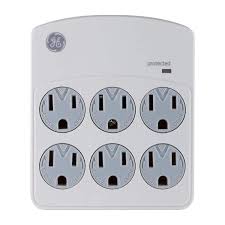 Ge 6 Surge Protector In Wall 312