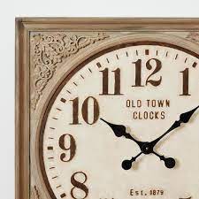 Large Square Wall Clock