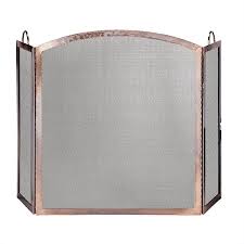 uniflame 3 panel antique copper screen