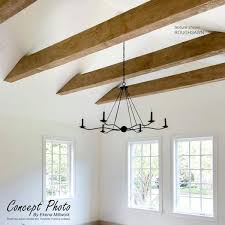 natural pine faux wood ceiling beam