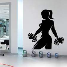 Fitness Center Workout Wall Decal Gym