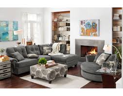 Give your family room a complete makeover with a leather living room set. The Cordelle Sectional Collection Gray American Signature Furniture Value City Furniture Furniture City Furniture