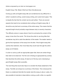 calam eacute o english essay title make it brief and nice simultaneously english essay title make it brief and nice simultaneously