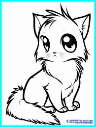 100% free coloring page of a two kittens. Coloring Pages For Kids Kitten Drawing With Crayons