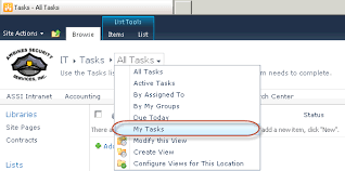 in sharepoint library views and list
