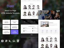 dino about us page html web template v1