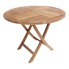 It's an imported table with high quality, other designs and sizes of tables are also available including office chairs and executive. Solid Wooden Round Folding 2 4 Seater Garden Table Buy Online At Qd Stores