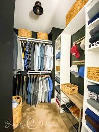 to organize a small walk in closet