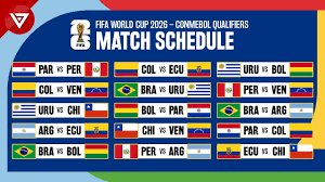 match schedule conmebol qualifiers fifa