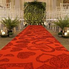 heart glitter red wedding aisle runner