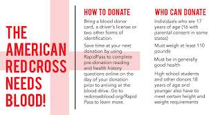 red cross experiences donation