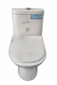 White Cera Toilet Seat Floor Mounted