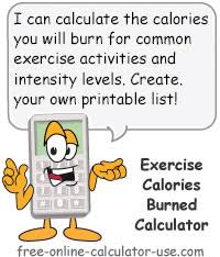 Exercise Calorie Burn Calculator 56 Fat Burning Exercises